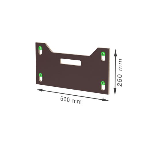 Front panel á hillu 500mm